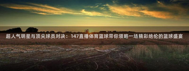 超人气明星与顶尖球员对决：147直播体育篮球带你领略一场精彩绝伦的篮球盛宴