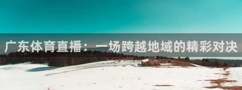 广东体育直播：一场跨越地域的精彩对决