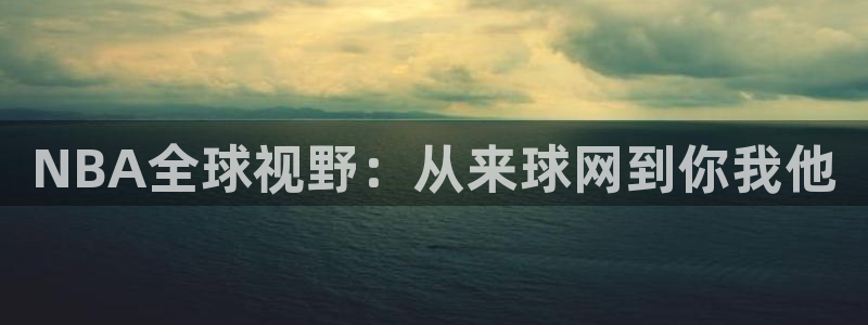 NBA全球视野：从来球网到你我他